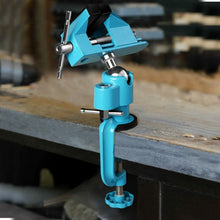 Load image into Gallery viewer, Bench Vise Swivel 3&quot; Tabletop Clamp Vice Tilts Rotate 360 Universal Work
