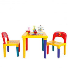 Load image into Gallery viewer, Letter Kids Table &amp; Chairs Play Set Toddler Child Toy
