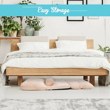 Load image into Gallery viewer, 6-Position Adjustable Sleeper Lounge Couch with 2 Pillows-Beige
