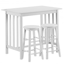 Load image into Gallery viewer, 3-Piece Counter Height Breakfast Table with 2 Stools

