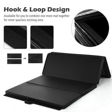 Load image into Gallery viewer, Gymnastics PU Mat  Thick Folding Panel Gym Fitness Exercise-Black
