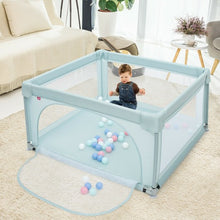 Load image into Gallery viewer, Large Safety Play Center Yard with 50 Balls for Baby Infant-Blue
