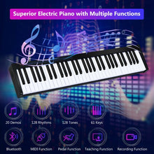 Load image into Gallery viewer, 61-Key Portable Digital Stage Piano with Carrying Bag-Black
