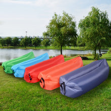 Load image into Gallery viewer, Outdoor Portable Lazy Inflatable Sleeping Camping Bed-Blue
