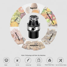 Load image into Gallery viewer, 1.0HP 2600RPM Garbage Food Waste Disposer

