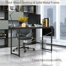 Load image into Gallery viewer, Modern Computer Desk Study Writing Table Home Office with Storage Bag Coffee-L
