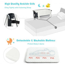 Load image into Gallery viewer, Breathable Baby Bed Side Crib  Adjustable Sleeper Bedside Bassinet
