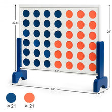 Load image into Gallery viewer, Wooden 4 in a Row Game Toy For Adults Kids with Carrying bag-White
