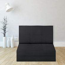Load image into Gallery viewer, Convertible Lounger Folding Sofa Sleeper Bed-Black
