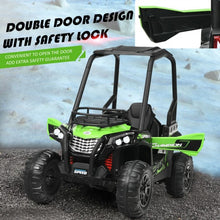 Load image into Gallery viewer, 12V Kids RC Electric Ride On Off-Road UTV Truck with MP3 and Light-Green
