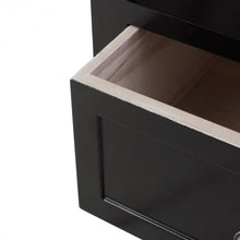 Load image into Gallery viewer, 2 pcs Living Room End Side Nightstands with Storage Drawer-Black
