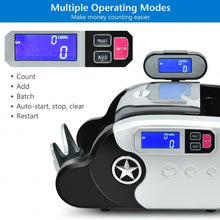 Load image into Gallery viewer, Money Counter Bill Counting Machine with UV/MG/IR/MT Counterfeit Detection
