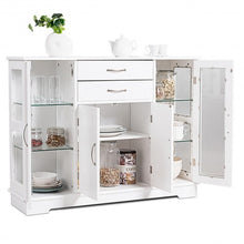 Load image into Gallery viewer, Buffet Storage Cabinet Console Cupboard with Glass Door
