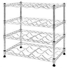 Load image into Gallery viewer, Metal Wine Holder Bottle Rack for 16 Bottles
