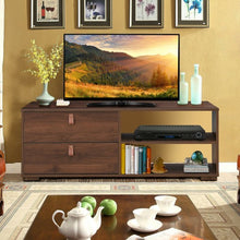 Load image into Gallery viewer, Entertainment Media TV Stand with Drawers-Walnut
