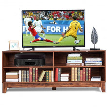 Load image into Gallery viewer, 58&quot; Modern Entertainment Media Center Wood TV Stand-Wood
