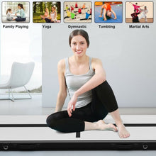 Load image into Gallery viewer, Air Track Inflatable Gymnastics Tumbling Mat with Pump-Black

