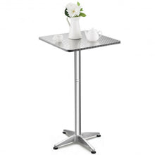 Load image into Gallery viewer, Folding 23.5&quot; Aluminium Square Bar Table Indoor Outdoor Bistro
