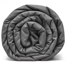 Load image into Gallery viewer, 12 lbs Weighted Blankets 100% Cotton with Glass Beads-Dark Gray
