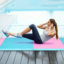 Load image into Gallery viewer, 4&#39; x 10&#39; x 2&quot; Folding Gymnastics Tumbling Gym Mat-Blue
