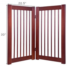 Load image into Gallery viewer, 30&quot; Configurable Folding Free Standing Wood Pet Safety Fence
