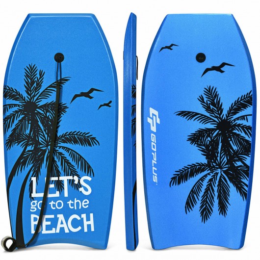 Super Lightweight Bodyboard Surfing with Leash EPS Core Boarding-M