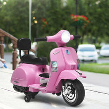 Load image into Gallery viewer, 6V Kids Ride On Vespa Scooter Motorcycle for Toddler-Pink
