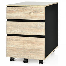 Load image into Gallery viewer, 3-Drawer Mobile File Cabinet for Home Office
