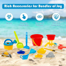 Load image into Gallery viewer, Kids Sand and Water Table  for Toddlers with Umbrella &amp; 18 Pcs Accessory Set
