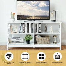 Load image into Gallery viewer, Wooden TV Stand Entertainment Media Center -White
