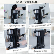 Load image into Gallery viewer, Portable Coffee Maker for Ground Coffee and Coffee Capsule
