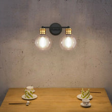 Load image into Gallery viewer, Modern 2-light Bubbled Glass Vanity Light
