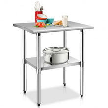 Load image into Gallery viewer, 24&quot; x 30&quot; Stainless Steel Commercial Kitchen Work Prep Table
