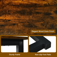 Load image into Gallery viewer, 3-Piece Kitchen Dining Table Set with 2 Benches for Limited Space -Coffee
