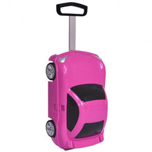 Load image into Gallery viewer, Car Shape 3D Kids Pull Along Travel Suitcase-Red
