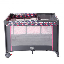 Load image into Gallery viewer, Folding Travel Baby Crib Playpen with Baby Toys
