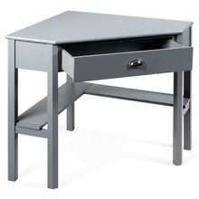 Load image into Gallery viewer, Corner Wooden PC Laptop Computer Desk-Gray

