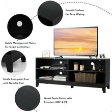 Load image into Gallery viewer, 58&quot; Modern Entertainment Media Center Wood TV Stand-Black
