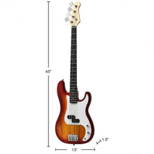 Load image into Gallery viewer, Electric Bass Pick Amp Cord Guitar with Bag Strap-Red
