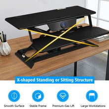 Load image into Gallery viewer, Electric Height Adjustable Standing Desk Coverter
