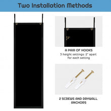 Load image into Gallery viewer, Wood Frame Full Length Hanging Mirror-Black
