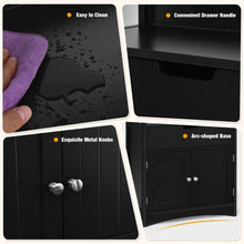 Load image into Gallery viewer, Bathroom Storage Cabinet with Drawer and Shelf Floor Cabinet-Black
