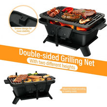 Load image into Gallery viewer, Heavy Duty Cast Iron Tabletop BBQ Grill Stove for Camping Picnic
