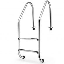 Load image into Gallery viewer, 2-Step Stainless Steel Non-Slip Swimming Pool Ladder
