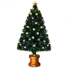 Load image into Gallery viewer, Pre-Lit Fiber Optical Firework Christmas Tree-4&#39;
