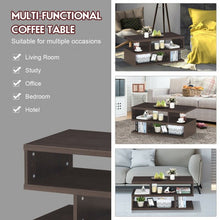 Load image into Gallery viewer, 3-tier Rectangular Modern Console Table Coffee Table
