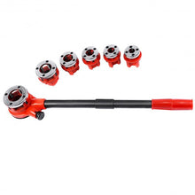 Load image into Gallery viewer, Ratchet Ratcheting Pipe Threader Kit Set
