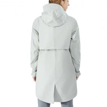 Load image into Gallery viewer, Hooded  Women&#39;s Wind &amp; Waterproof Trench Rain Jacket-Gray-M
