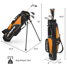 Load image into Gallery viewer, Junior Complete Golf Club Set For Age 8 to 10-Yellow
