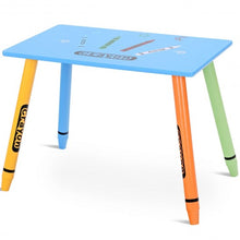 Load image into Gallery viewer, 3 pcs Playroom Crayon Kids Table &amp; Chairs Set
